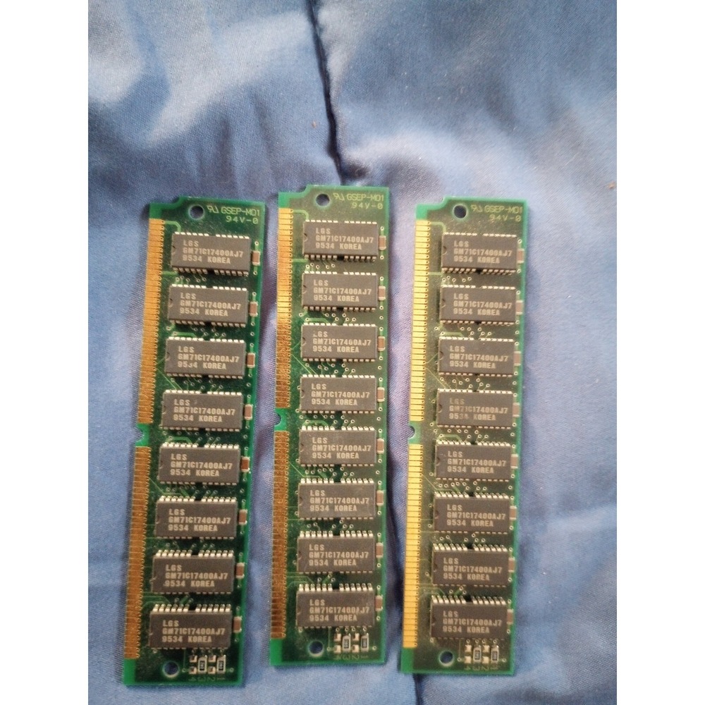 LG Semicon E71042 GSEP-M01 94V-0 Memory Ram Module Lot Of 3